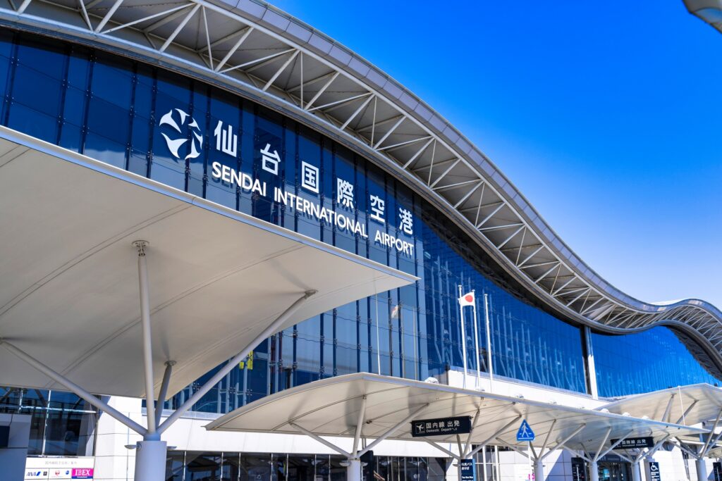 名取市の仙台国際空港