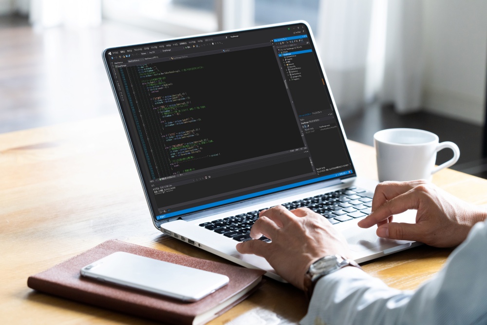 ホームページ制作の様子