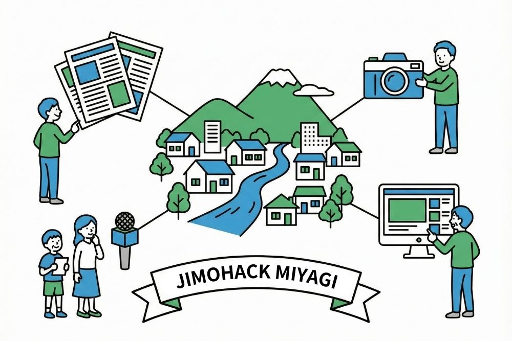 ジモハック宮城のイラスト